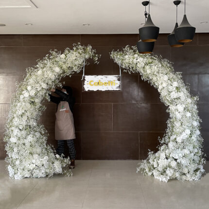 Decorative Silk Flower Supplies Artificial Babybreath Events Wedding Arch