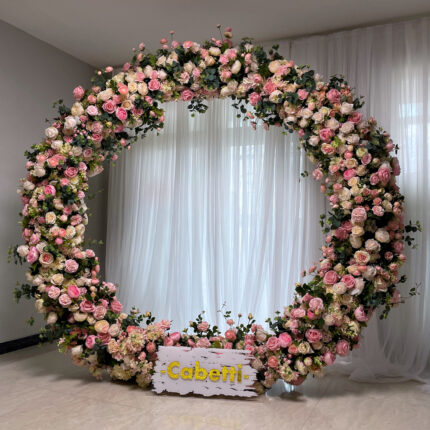 Couture High-End Silk Flowers Wedding Flower Ring Arch Decoration Floral  for Reception Occasion