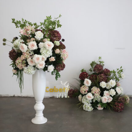 Custom Exclusive Artificial Flowers Arrangement Crafted for Sophisticated Wedding Artificial  Rose And Hydrangea Flower Ball For Wedding Table Centerpieces